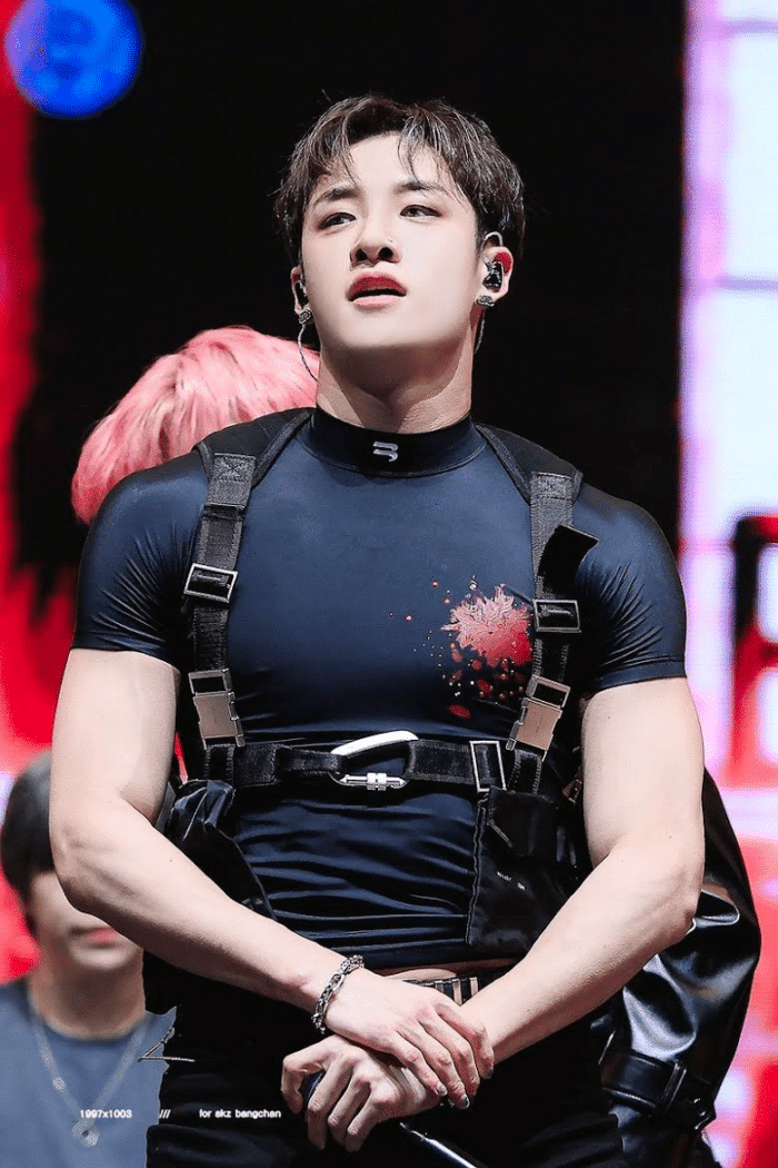 Бан Чан из Stray Kids привлёк внимание тем, как надел подарок во время фансайна 9 image 1313