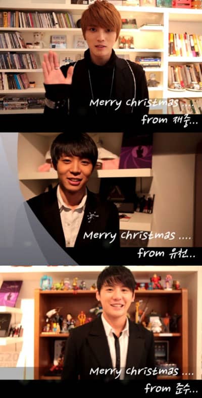 JYJ пожелали Счастливого Рождества всем поклонникам!