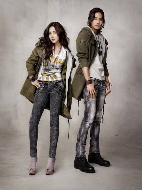 Пак Мин Ён и Ли Филип рекламируют ‘Buckaroo Jeans’