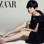 Мун Гын Ён с новой прической в новом издании журнала BAZAAR
