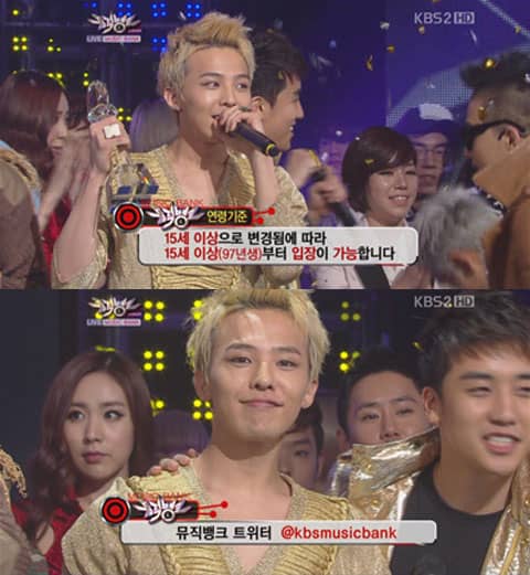 Big Bang выиграли K-чарт "Music Bank" снова + другие выступления