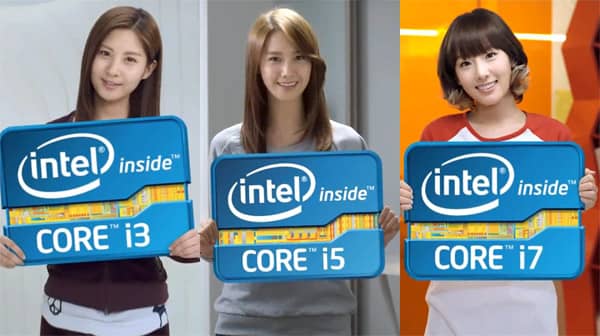 ТхэЁн, ЮнА и СоХён из SNSD в рекламе Intel Core