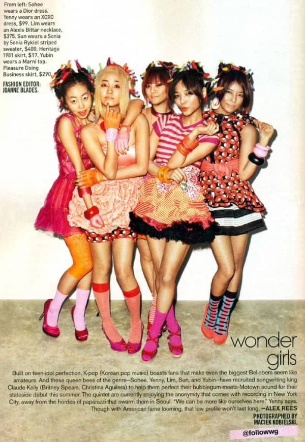 Wonder Girls появились в американском журнале ‘Teen Vogue’