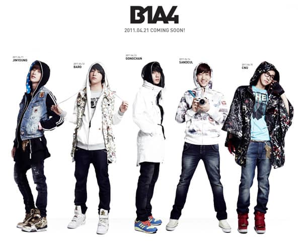 Новая группа B1A4 дебютирует 21 апреля!