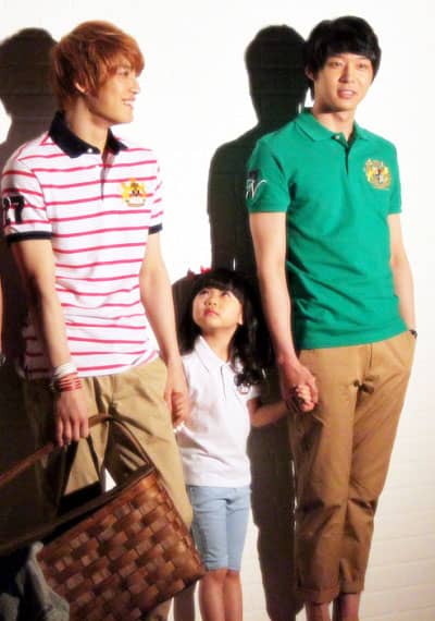JYJ с маленькой актрисой Ким Ю Бин для “NII”