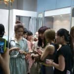 Участницы группы SNSD посетили открытие магазина обуви Джинни Ким