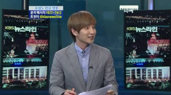 Ли Тук из Super Junior поделился мыслями о Корейской Волне в программе “News Line” KBS