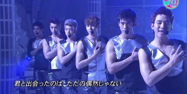 2PM выступили с песней "Take Off" на Happy Music в Японии