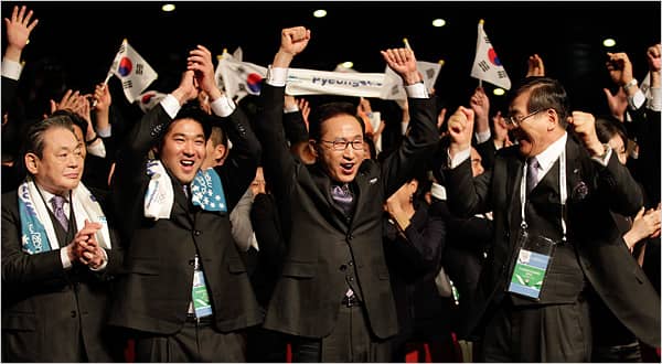 Южная Корея получила право провести зимние Олимпийские игры 2018 года!