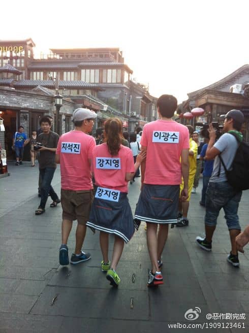 Закончились съемки шоу "Бегущий Человек" в Китае с ЧжиЁн из KARA, Ким Чжу Хёком и Ли Ён Хи