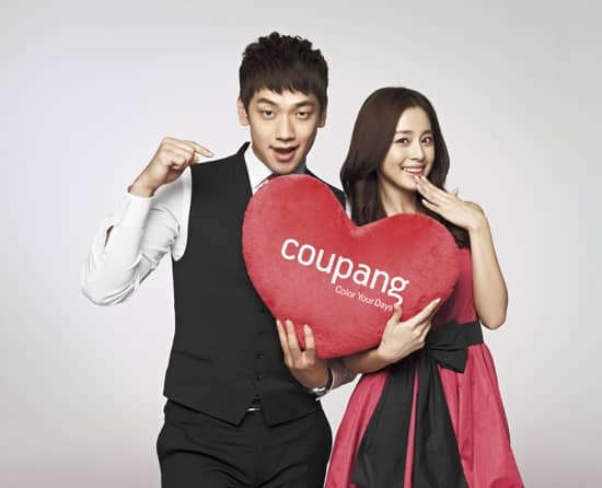 Рейн и Ким Тхэ Хи - новые модели "Coupang"