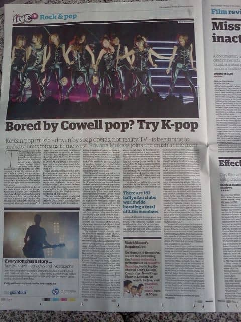В центре внимания британской газеты ‘The Guardian’ рост Корейской волны и К-поп