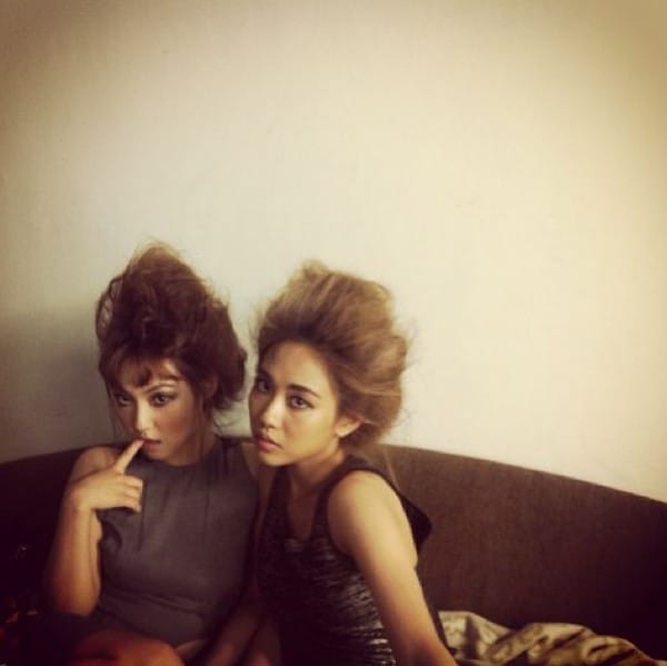 Фей и Мин из miss A показали свои авангардные причёски