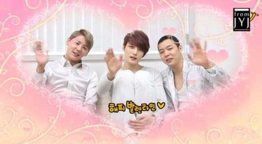 JYJ поздравляют фанатов с Днем Святого Валентина смешным видео