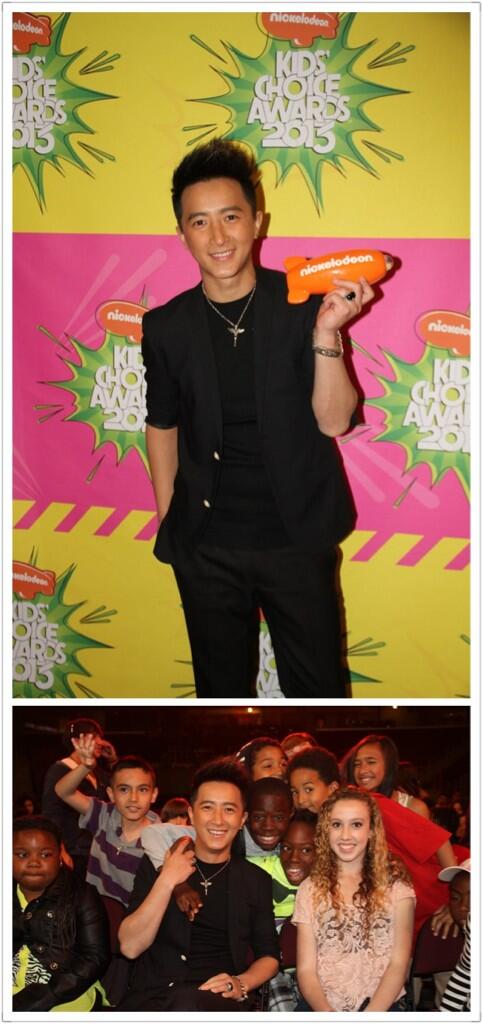 Хань Гэн получил награду 'Лучший азиатский артист' на церемонии '2013 Nickelodeon Kids’ Choice Awards'