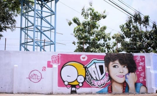 Индонезийский фанат создал стрит арт ко дню рождения Тэён