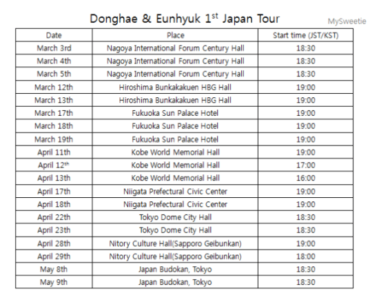 Ынхёк и Донхэ в следующем году проведут концерты в Японии