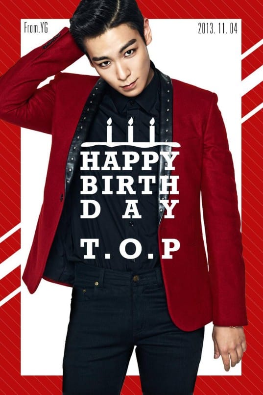 YG Entertainment отмечает день рождения T.O.P