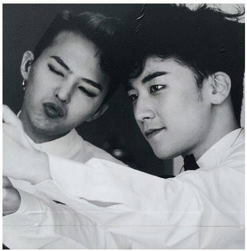 G-Dragon и Сынри из Big Bang на совместной очаровательной фотографии