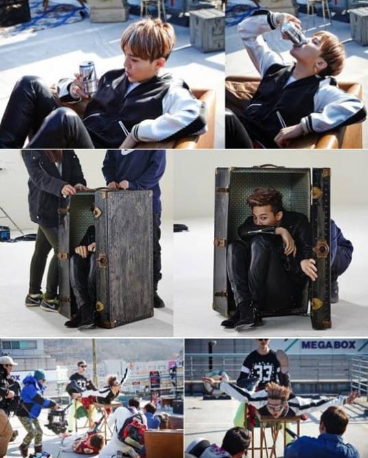 Фотографии G-Dragon со съемок рекламы Dry Finish d