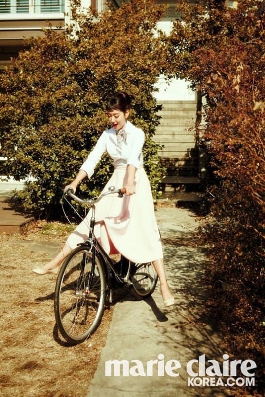 Пак Шин Хе предстала в образе своего идеала, Одри Хепберн, для журнала ‘Marie Claire’