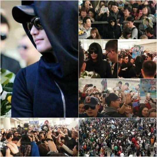 Пак Ши Ху встретили 2 000 фанатов в аэропорту Пекина