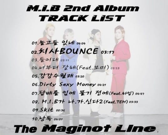 M.I.B выпустили фото-видео-тизеры, треклист 2-го альбома «The Maginot Line” + Young Cream повредил руку