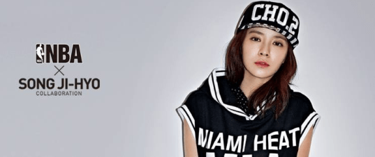 Сон Джи Хё выпустила свою собственную линейку кепок совместно с NBA