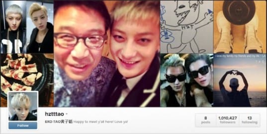 Бэкхён, Сехун и Тао из EXO собрали по одному миллиону подписчиков на своих страницах в сети Instagram
