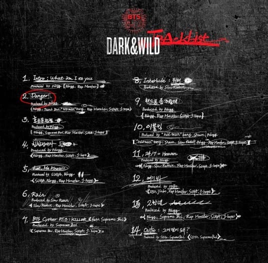 BTS опубликовали треклист к выходу ожидаемого альбома Dark & Wild