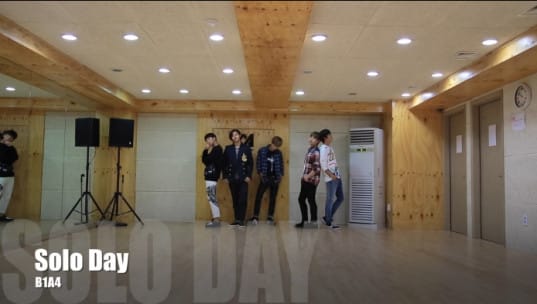 B1A4 выпустили видео с практики танца Solo Day