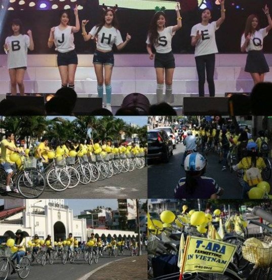 T-ara проведут первый официальный фанмитинг во Вьетнаме + 500 фанатов проводят приветственную кампанию