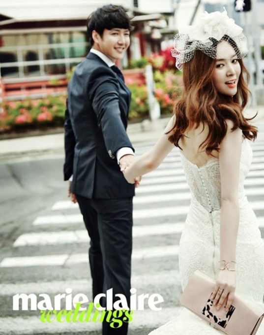 Будущие молодожены Юн Сан Хён и Maybee на страницах Marie Claire