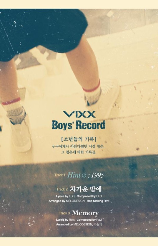VIXX выпустили трек-лист для их нового сингл-альбома 'Boys' Record'