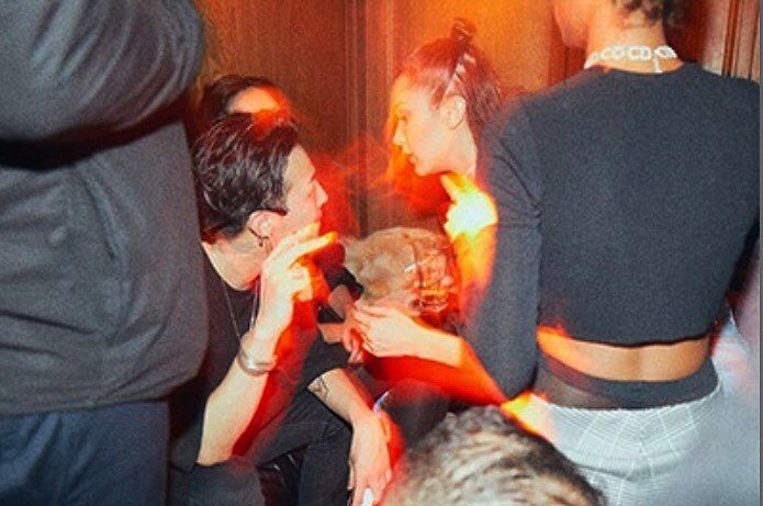 G-Dragon и Белла Хадид развлекались на вечеринке в Париже