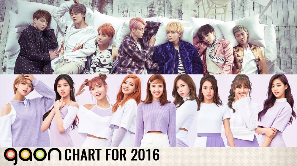 Gaon представил финальные рейтинги чартов за 2016 год 2016