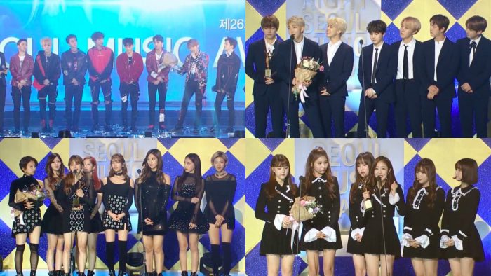 Победители церемонии "The 26th Seoul Music Awards"