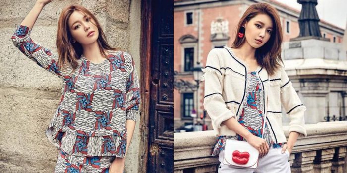 Суён примеряла одежду от бренда "BIMBA Y LOLA" для "InStyle"
