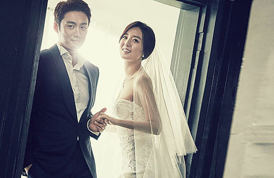 О Сан Джин и Ким Со Ён в свадебной фотосессии для журнала Elle