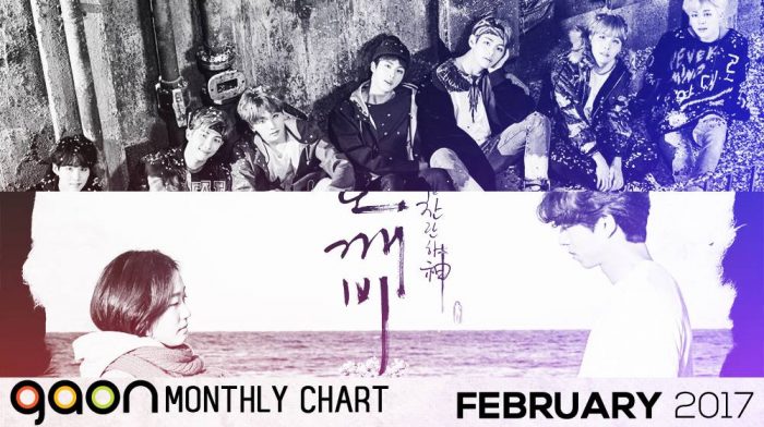 Рейтинги Gaon Chart за февраль 2017