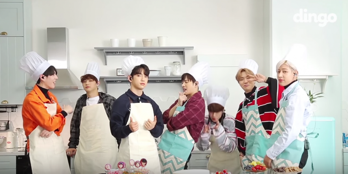 GOT7 пробуют себя в кондитерском искусстве на шоу "Cooking Live"