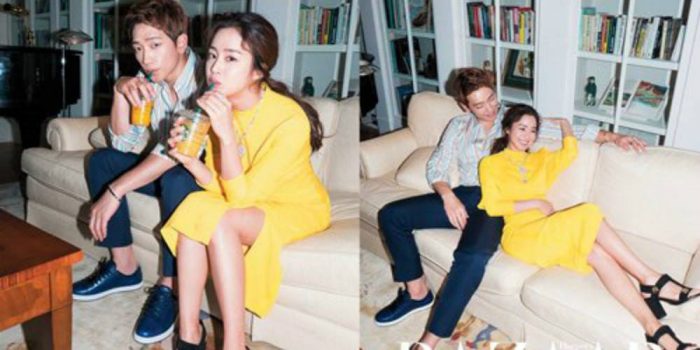 Рейн и Ким Тэ Хи в фотосессии для нового выпуска "Harper's Bazaar"