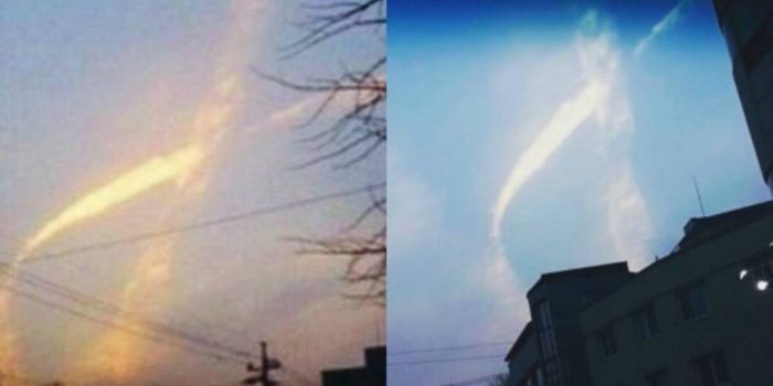 Сразу после поднятия парома "Севоль", в небе Кореи появилось "Облако Севоль"