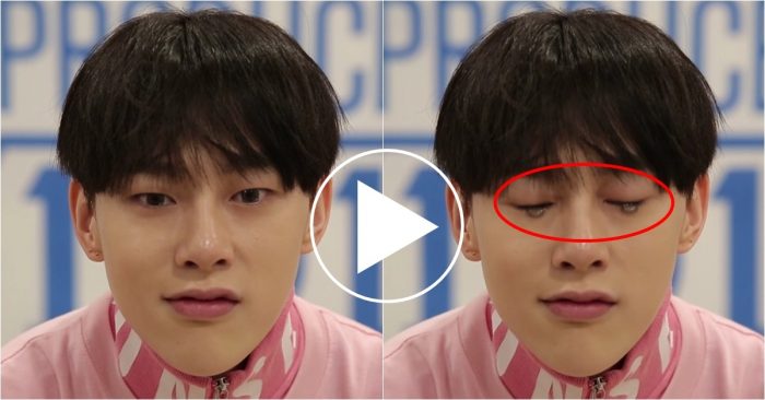Во время съемок видео у Квон Хён Бина из "Produce 101" выпали из глаз линзы