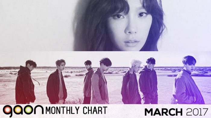 Рейтинги Gaon Chart за март 2017