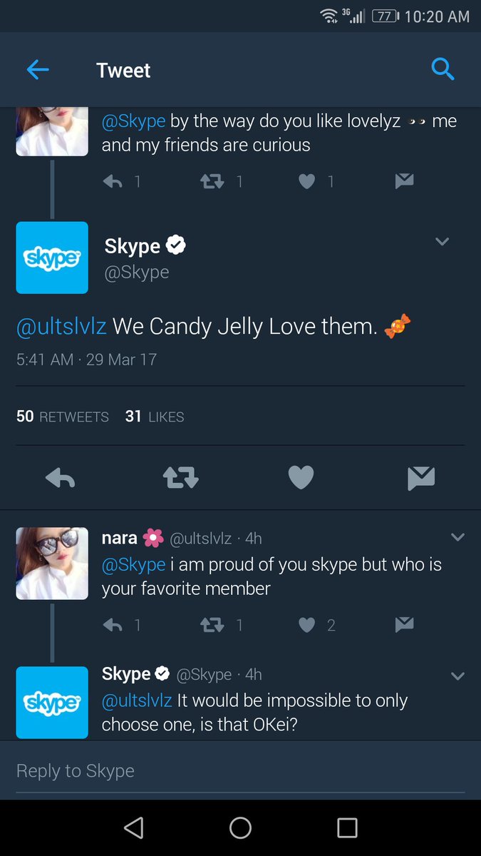 Skype выразил любовь группе Lovelyz
