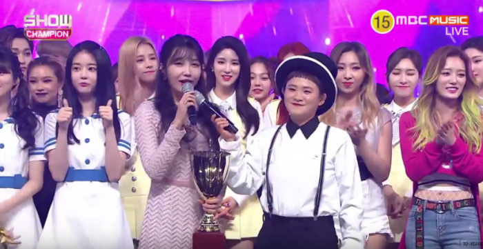Ынджи из A Pink одержала победу в "Show! Champion" на этой неделе
