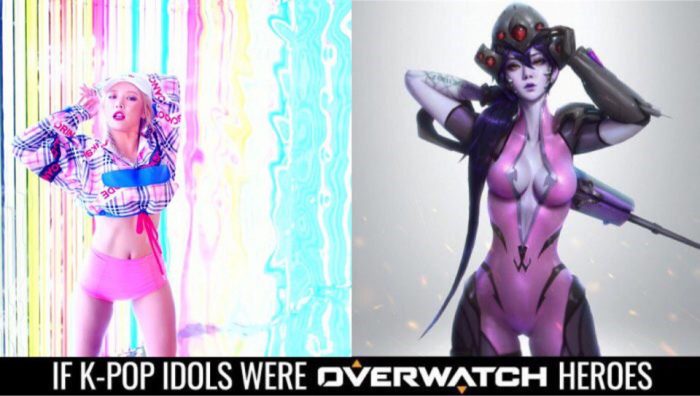 Если бы к-поп айдолы были героями компьютерной игры «Overwatch»