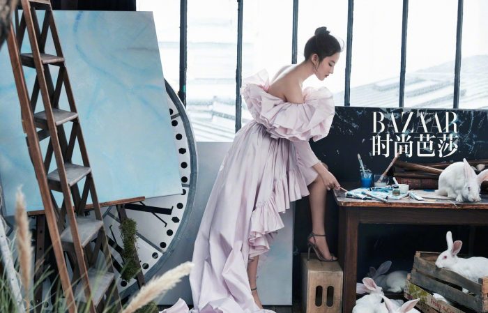 Бесконечно прекрасная Лю И Фэй в майском выпуске Harper’s Bazaar