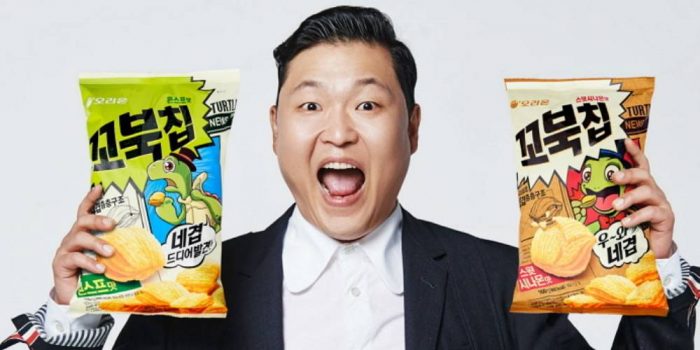 Psy является новым лицом картофельных чипсов Orion